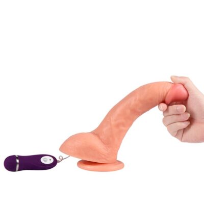 Shequ - beast vibrating dildo com controle remoto 24,5 cm shequ caliente. Pt