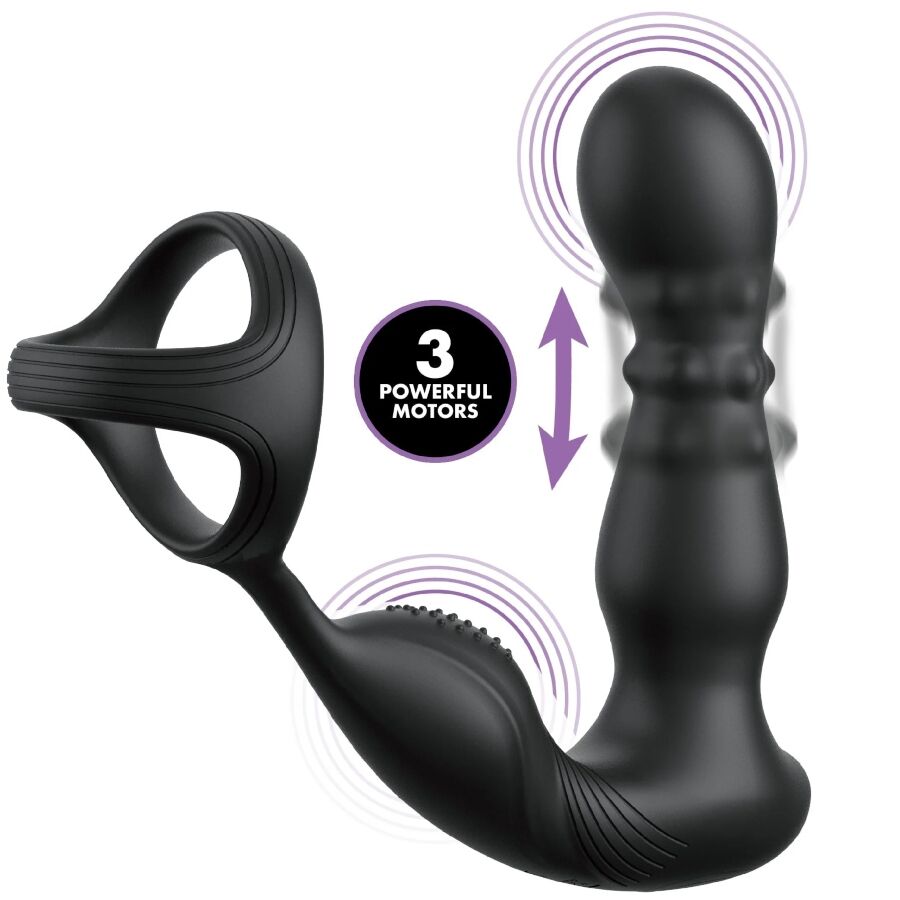 COLEÇÃO ANAL FANTASY ELITE - ANEL ANAL VIBRANTE E MASSAGEADOR COM CONTROLE REMOTO 2 Coleção anal fantasy elite - anel anal vibrante e massageador com controle remoto - image 2