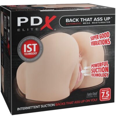Pdx elite - masturbador vibratório realista de vagina e ânus back that ass up pdx elite caliente. Pt