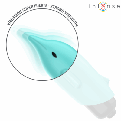 Intense - bala vibrante echo golfinho azul 8 x 4,7 cm intense fun caliente. Pt