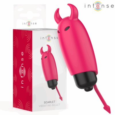 INTENSE - BALA VIBRATÓRIA ESCARLATE DEMÔNIO VERMELHO 9,3 X 2,4 CM