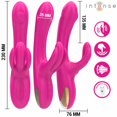 Intense - britney multifuncional rabbit vibrador 23 cm rosa intense fun caliente. Pt