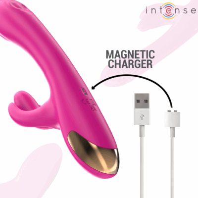 Intense - britney multifuncional rabbit vibrador 23 cm rosa intense fun caliente. Pt