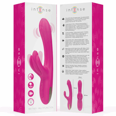 Intense - britney multifuncional rabbit vibrador 23 cm rosa intense fun caliente. Pt