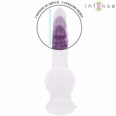 Intense - vibrador multifuncional tatum com vibração para cima e para baixo 24 cm roxo intense fun caliente. Pt