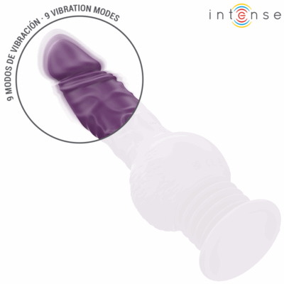 Intense - vibrador multifuncional tatum com vibração para cima e para baixo 24 cm roxo intense fun caliente. Pt