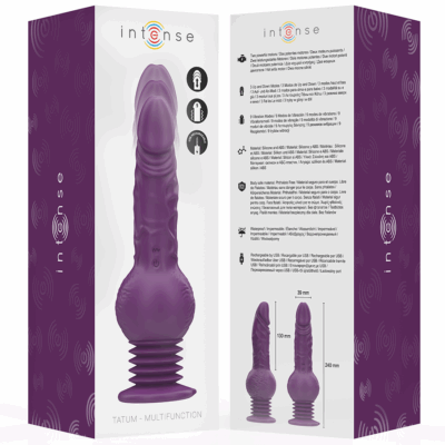 Intense - vibrador multifuncional tatum com vibração para cima e para baixo 24 cm roxo intense fun caliente. Pt