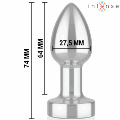 Intense - plug anal 10 vibrações metal com controle remoto s intense anal toys caliente. Pt