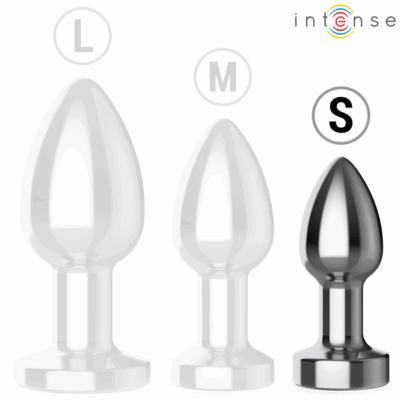 Intense - plug anal 10 vibrações metal com controle remoto s intense anal toys caliente. Pt