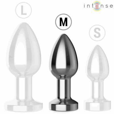 Intense - plug anal 10 vibrações metal com controle remoto m intense anal toys caliente. Pt