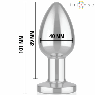 Intense - plug anal 10 vibrações metal com controle remoto l intense anal toys caliente. Pt