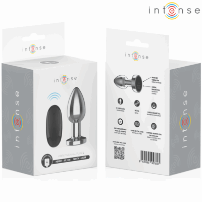 Intense - plug anal 10 vibrações metal com controle remoto l intense anal toys caliente. Pt