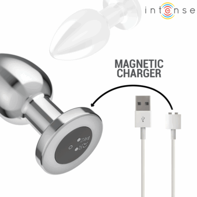 Intense - plug anal 10 vibrações metal com controle remoto l intense anal toys caliente. Pt