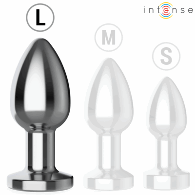 Intense - plug anal 10 vibrações metal com controle remoto l intense anal toys caliente. Pt