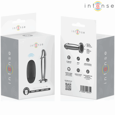 Intense - plug anal 10 vibrações dildo de metal com controle remoto s intense anal toys caliente. Pt