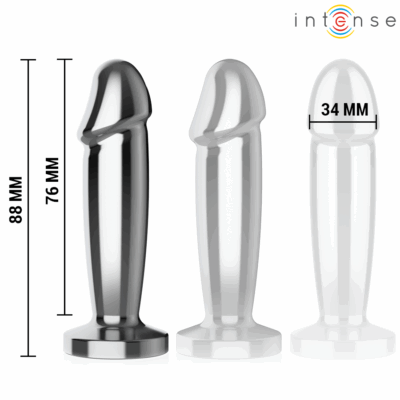 Intense - plug anal 10 vibrações dildo de metal com controle remoto s intense anal toys caliente. Pt