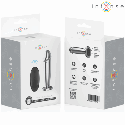 Intense - plug anal 10 vibrações dildo de metal com controle remoto m intense anal toys caliente. Pt