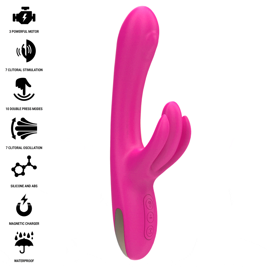 Alternative view of INTENSE - BRITNEY MULTIFUNCIONAL RABBIT VIBRADOR 23 CM ROSA