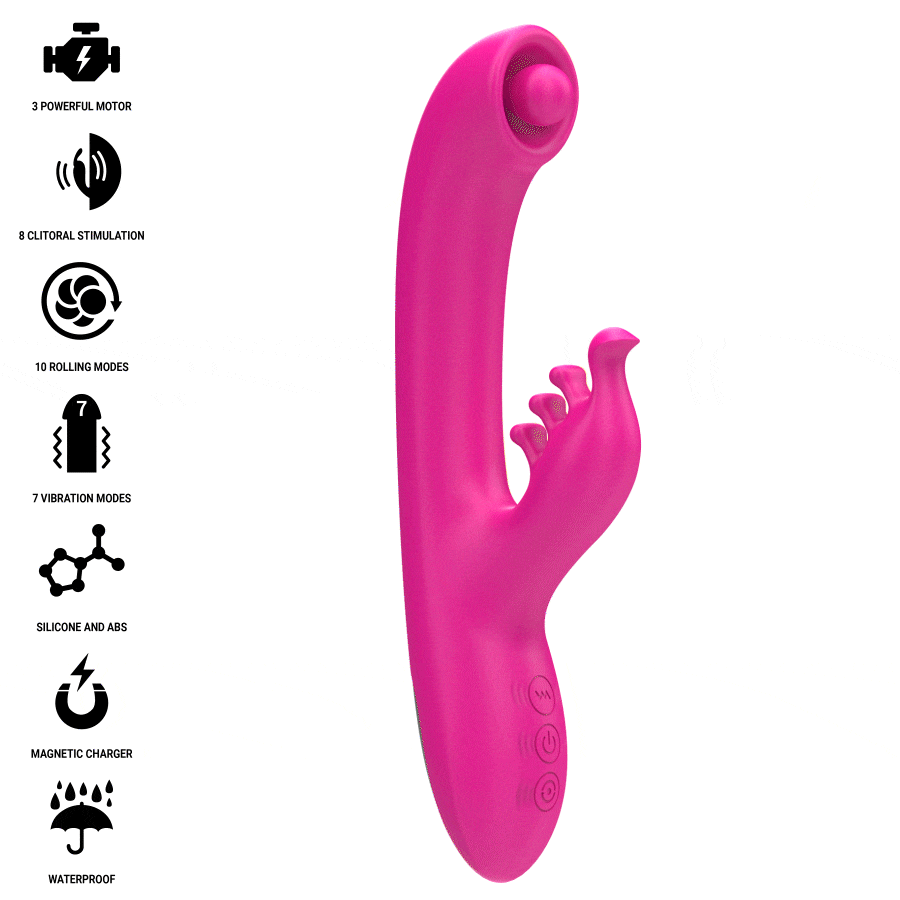 Alternative view of INTENSE - CHRISTINA MULTIFUNCIONAL RABBIT VIBRADOR 22,5 CM ROSA