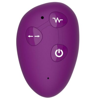 Xocoon - vibrador strap-on 2 em 1 sem alças com controle remoto roxo xocoon caliente. Pt