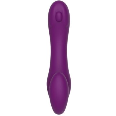 Xocoon - vibrador strap-on 2 em 1 sem alças com controle remoto roxo xocoon caliente. Pt