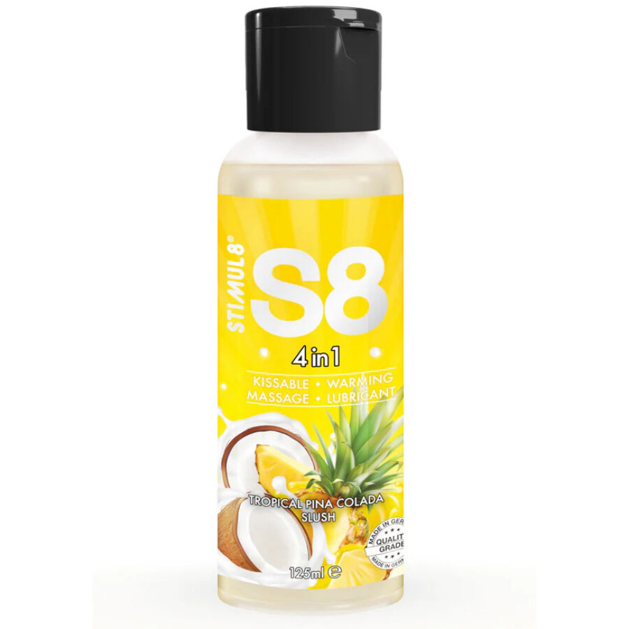 STIMUL8 - S8 4 EM 1 PINA COLADA LUBRIFICANTE DE SOBREMESA 125 ML 1 Stimul8 - s8 4 em 1 pina colada lubrificante de sobremesa 125 ml