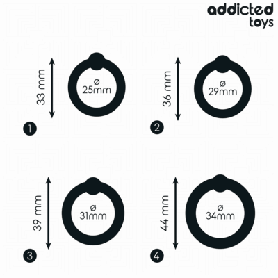 Addicted toys - conjunto de anéis de silicone de pressão addicted toys caliente. Pt