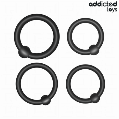 Addicted toys - conjunto de anéis de silicone de pressão addicted toys caliente. Pt