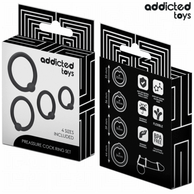 Addicted toys - conjunto de anéis de silicone de pressão addicted toys caliente. Pt
