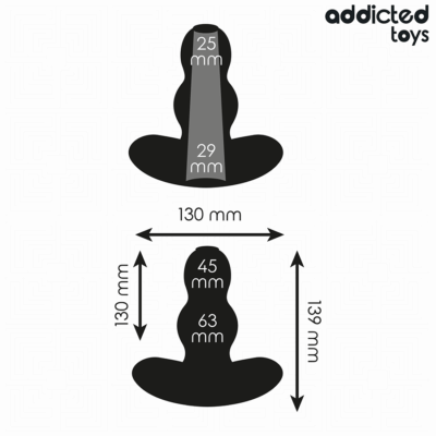 Addicted toys - plug anal oco tamanho xl 13,9 cm addicted toys caliente. Pt
