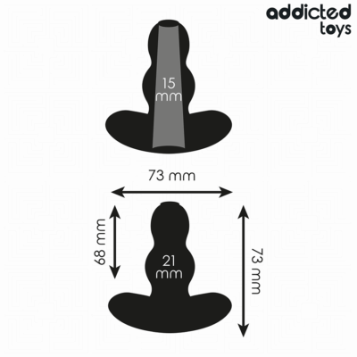 Addicted toys - plug anal oco tamanho s 7,3 cm - image 4