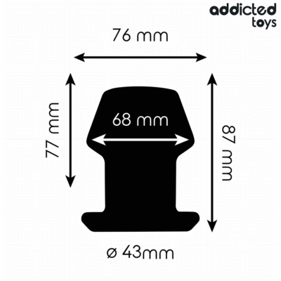 Addicted toys - plug anal extremo oco tamanho m 8,7 cm addicted toys caliente. Pt