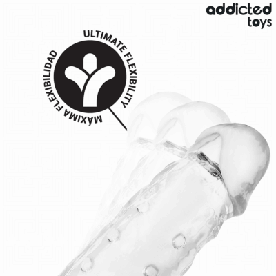 Addicted toys - extensão de pênis transparente tamanho s 23 cm - image 5