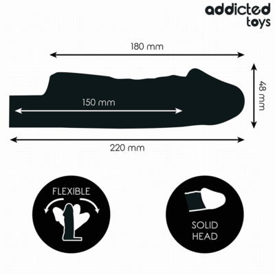 Addicted toys - extensão de pênis transparente 27 cm - image 4