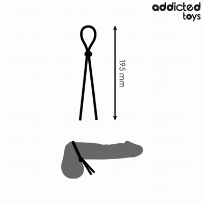 Addicted toys - corda de silicone para o pênis de alça única addicted toys caliente. Pt
