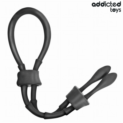 Addicted toys - corda de silicone ajustável para o pênis addicted toys caliente. Pt