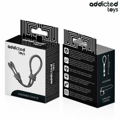 Addicted toys - corda de silicone ajustável para o pênis addicted toys caliente. Pt