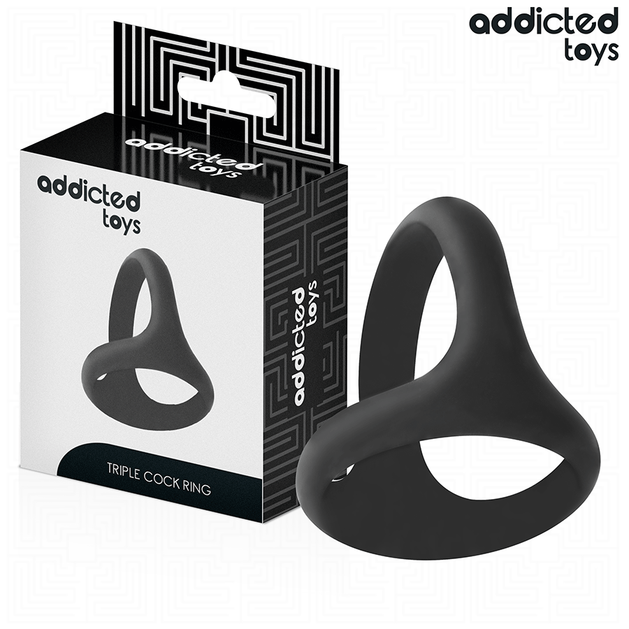 ADDICTED TOYS - ANEL TRIPLO GROSSO PARA O PÊNIS 1 Addicted toys - anel triplo grosso para o pênis