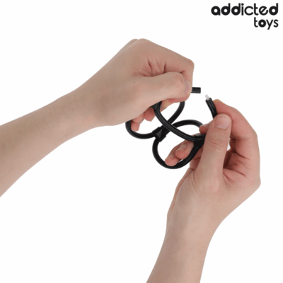 Addicted toys - anel triplo para o pênis addicted toys caliente. Pt