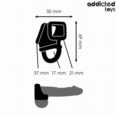 Addicted toys - anel de gaiola para pênis addicted toys caliente. Pt