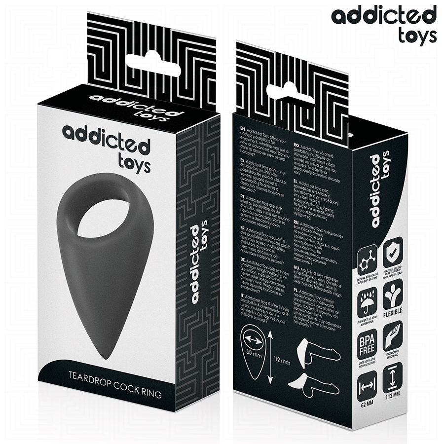 ADDICTED TOYS - ANEL DE PÊNIS EM FORMA DE LÁGRIMAS 7 Addicted toys - anel de pênis em forma de lágrimas - image 7
