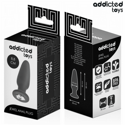 Addicted toys - plug anal com joia tamanho s 8,8 cm - image 6