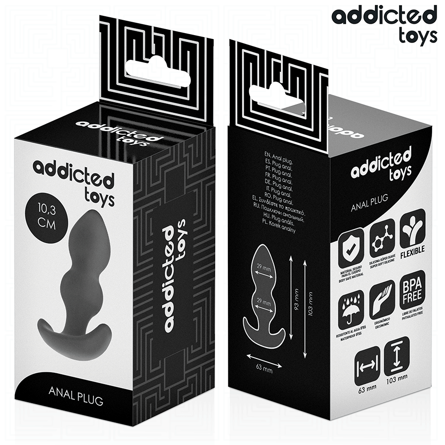 ADDICTED TOYS - PLUG ANAL TAMANHO S 10,3 CM 7 Addicted toys - plug anal tamanho s 10,3 cm - image 7