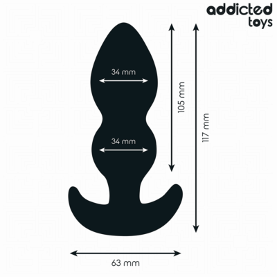 Addicted toys - plug anal tamanho l 11,7 cm addicted toys caliente. Pt