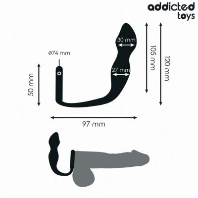Addicted toys - plug anal com anel modelo 2 addicted toys caliente. Pt
