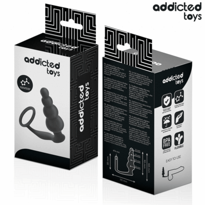 Addicted toys - plug anal com anel modelo 5 addicted toys caliente. Pt