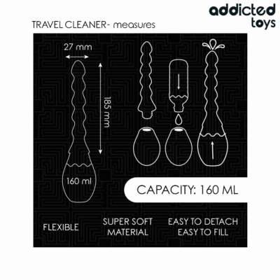 Addicted toys - limpador de viagem modelo 2 addicted toys caliente. Pt
