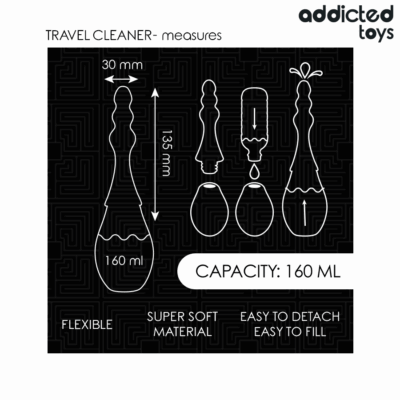 Addicted toys - limpador de viagem modelo 4 addicted toys caliente. Pt