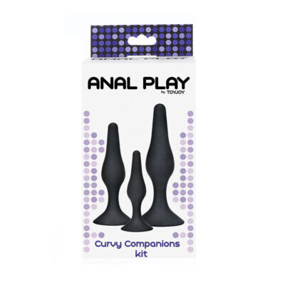 TOYJOY - ANAL PLAY CURVY COMPANIONS PLUG ANAL 3 PEÇAS PRETO 5 Toyjoy - anal play curvy companions plug anal 3 peças preto toyjoy caliente. Pt