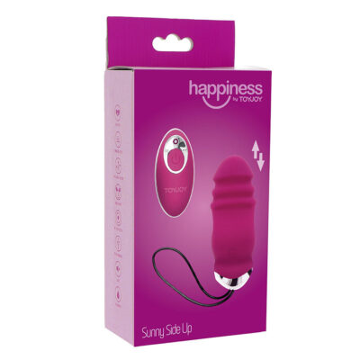 Toyjoy - felicidade sunn side para cima e para baixo vibrador fúcsia controle remoto toyjoy caliente. Pt